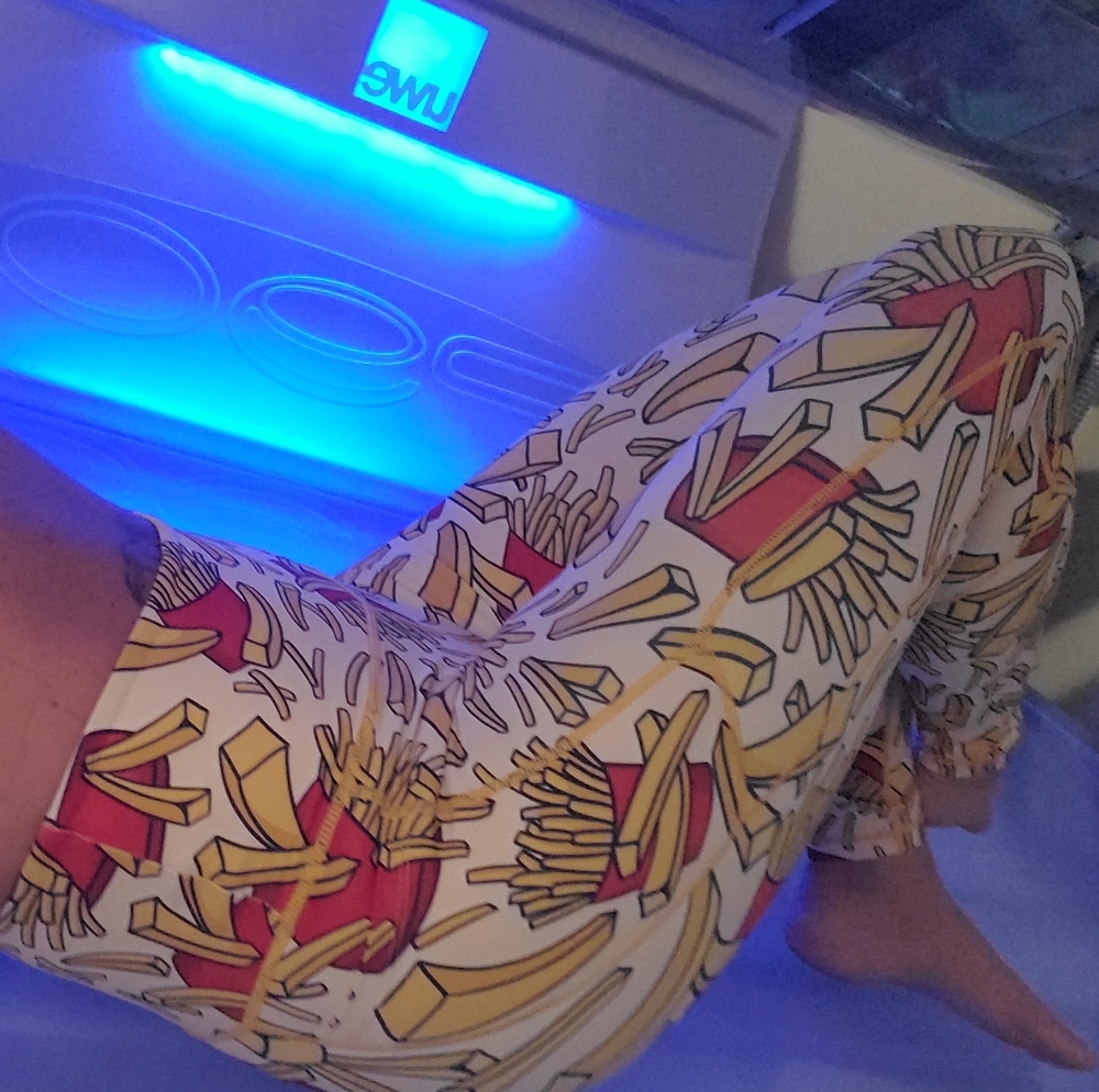 Feed Me Fight Me Side of Fries Leggings